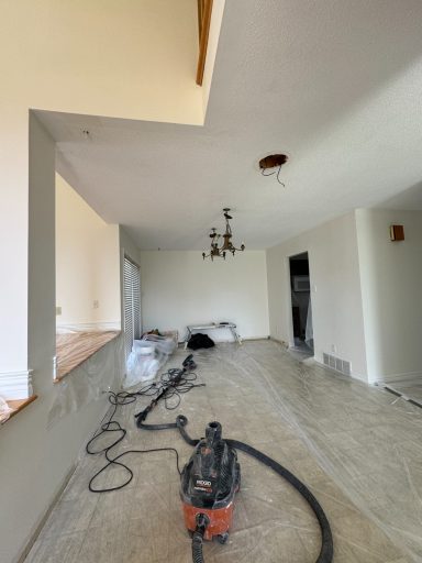 Popcorn ceiling removal